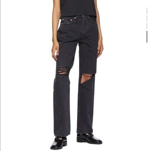 Re/Done jeans black with rips